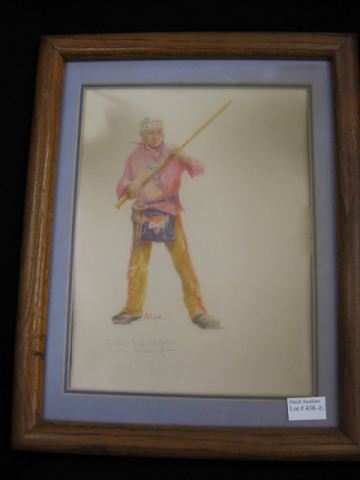 Indian Watercolor ''Cherokee