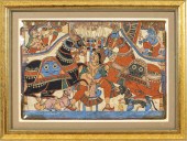INDIAN WATERCOLOR PAITHAN MANU