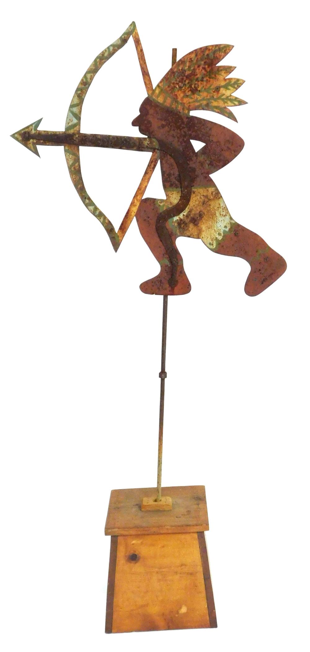 INDIAN WEATHERVANE, AMERICAN,