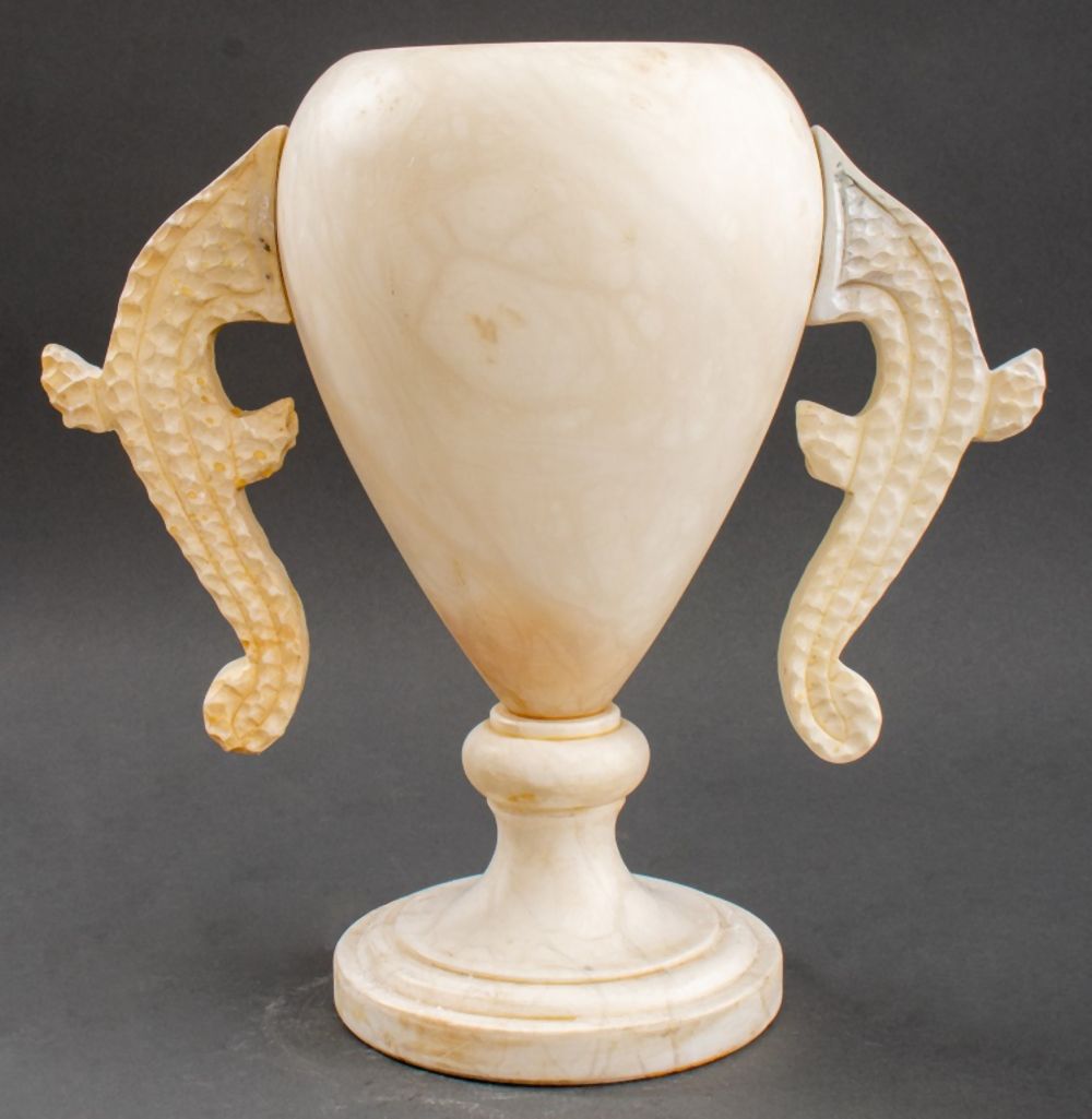 INDIAN WHITE MARBLE URN LAMP Indian