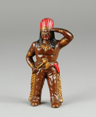 INDIAN WITH TOMAHAWK STILL BANK