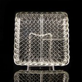 INDIANA GLASS PRETZEL RELISH T