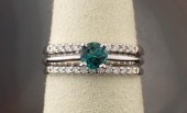INDICOLITE, DIAMOND AND WHITE
