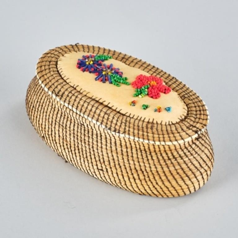 INDIGENOUS BIRCH BARK BOXA small