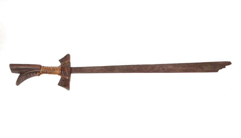 INDIGENOUS CARVED WOOD AND METAL