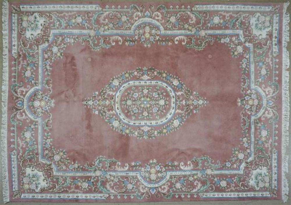 INDO-AUBUSSON RUG, 12 FT X 9