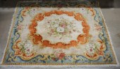 INDO-AUBUSSON STYLE RUG, 9 FT