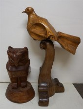 INDO-CHINESE CARVED WOOD FIGUR