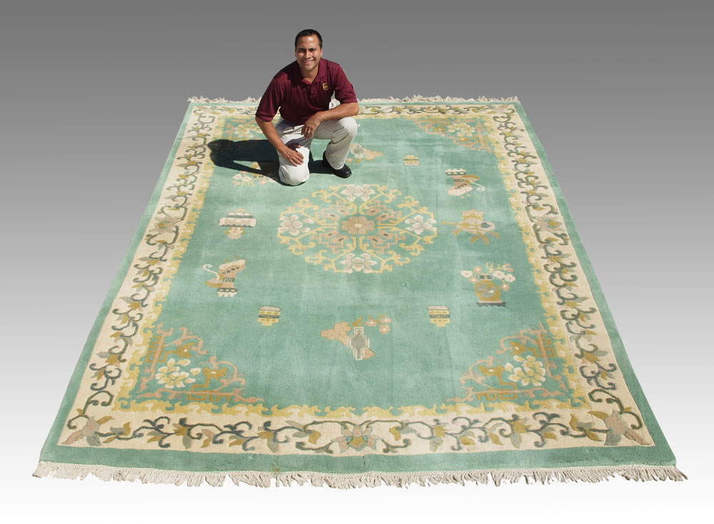 INDO-CHINESE PATTERN RUG 9' x