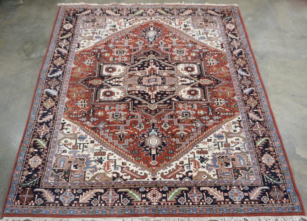 INDO-HERIZ RUG, 11 FT 8 IN X 9