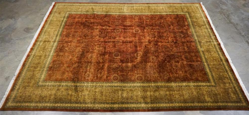 INDO-KESHAN RUG, 12 X 8 FT 9