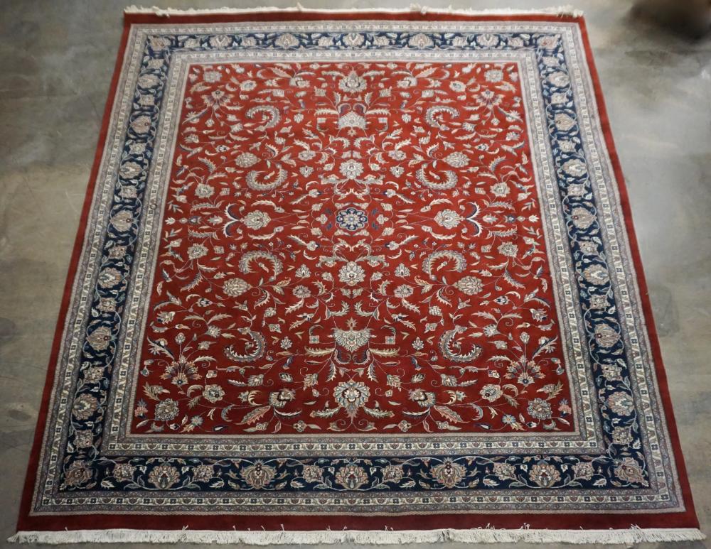 INDO-KESHAN RUG, 14 FT 8 IN X 11 FT