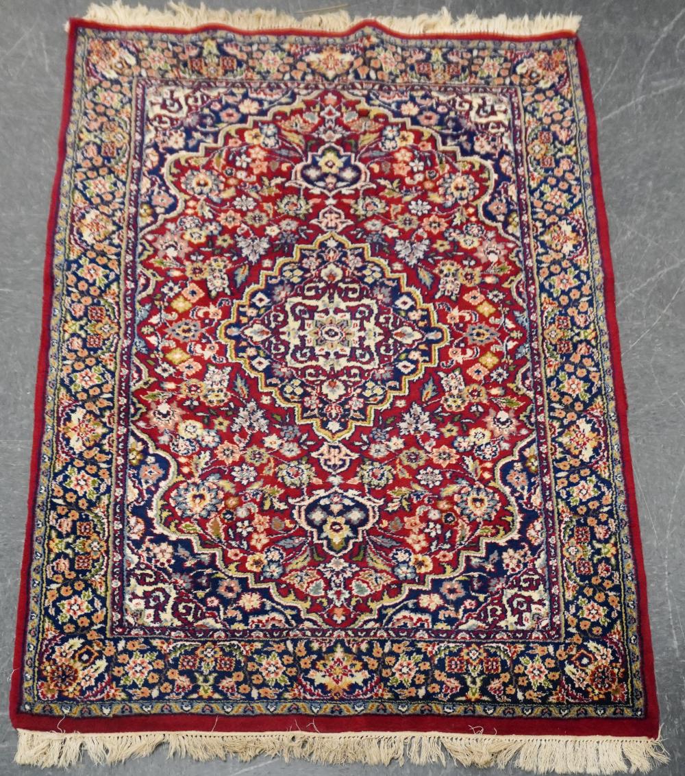 INDO-KESHAN RUG, 6 FT 1 IN X 4 FT 1