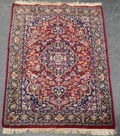 INDO-KESHAN RUG, 6 FT 1 IN X 4