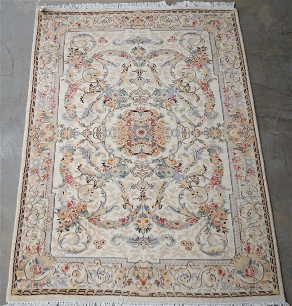 INDO-KESHAN RUG, 6 FT 2 IN X 4 FT 2