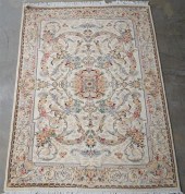 INDO-KESHAN RUG, 6 FT 2 IN X 4