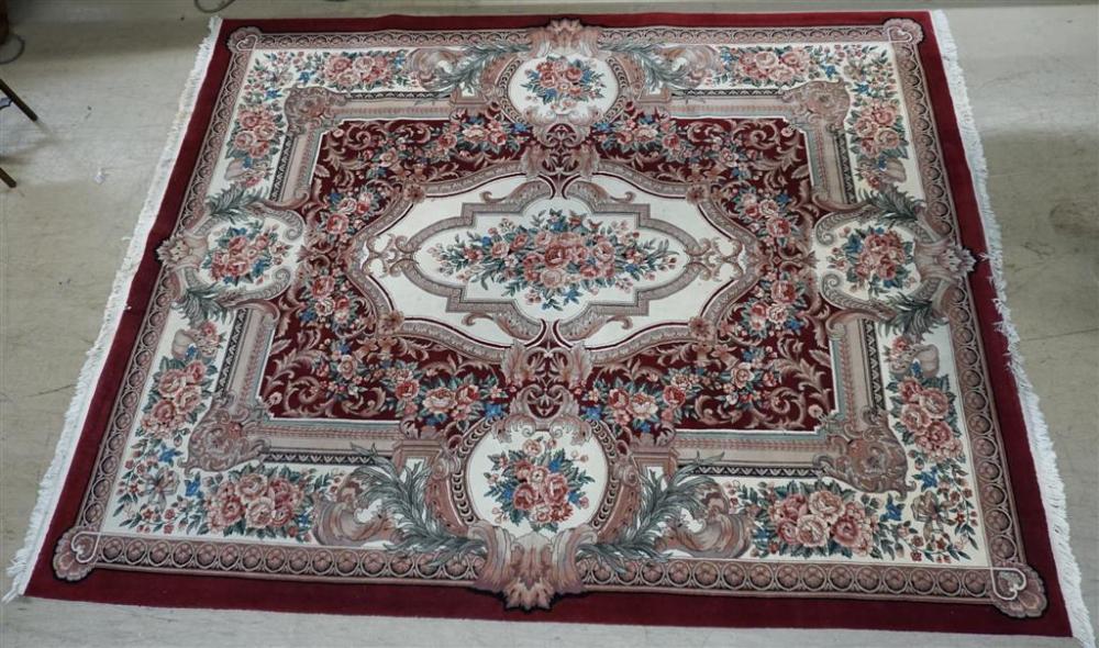 INDO-KESHAN RUG, 9 FT 10 IN X 7