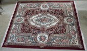 INDO-KESHAN RUG, 9 FT 10 IN X