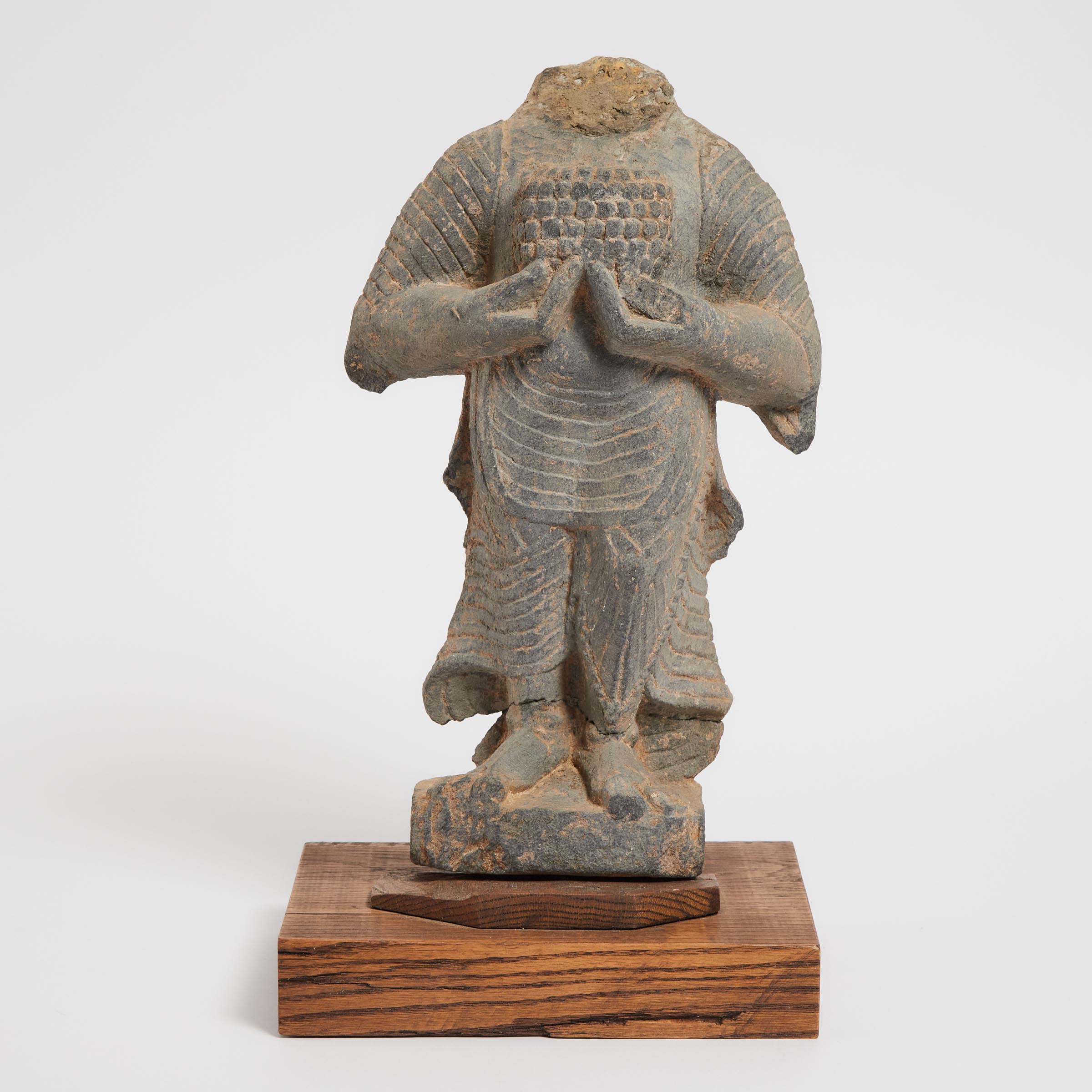 Indo Parthian Limestone Figure of a