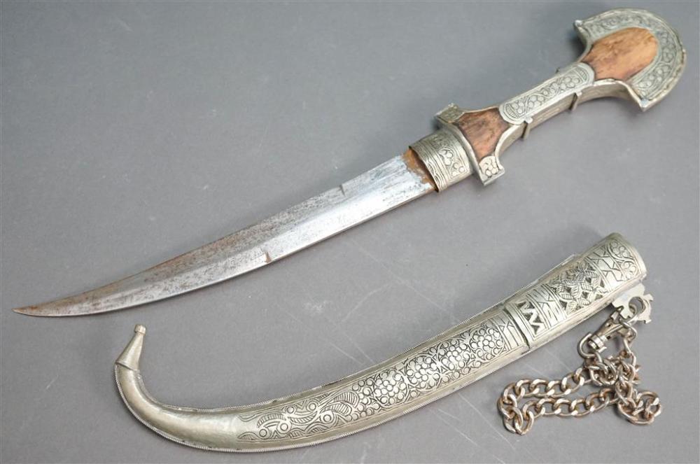 INDO-PERSIAN CHASED WHITE BRASS