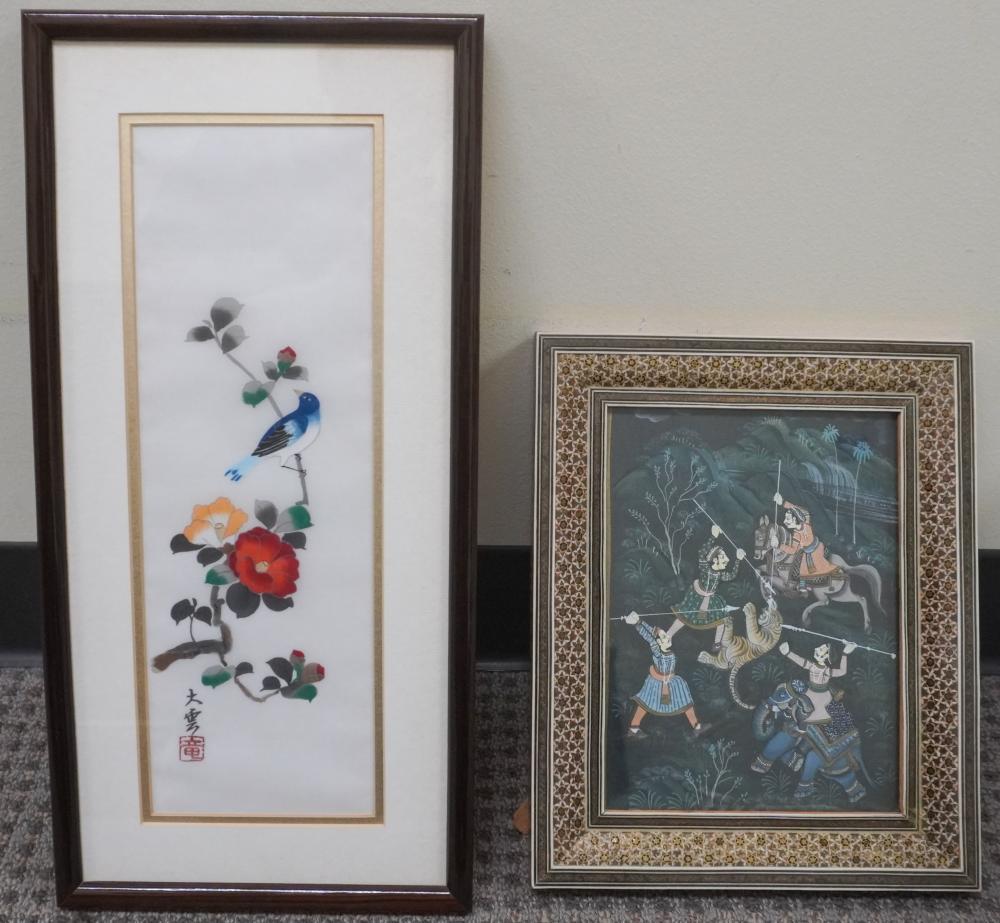 INDO-PERSIAN GOUACHE ON TEXTILE
