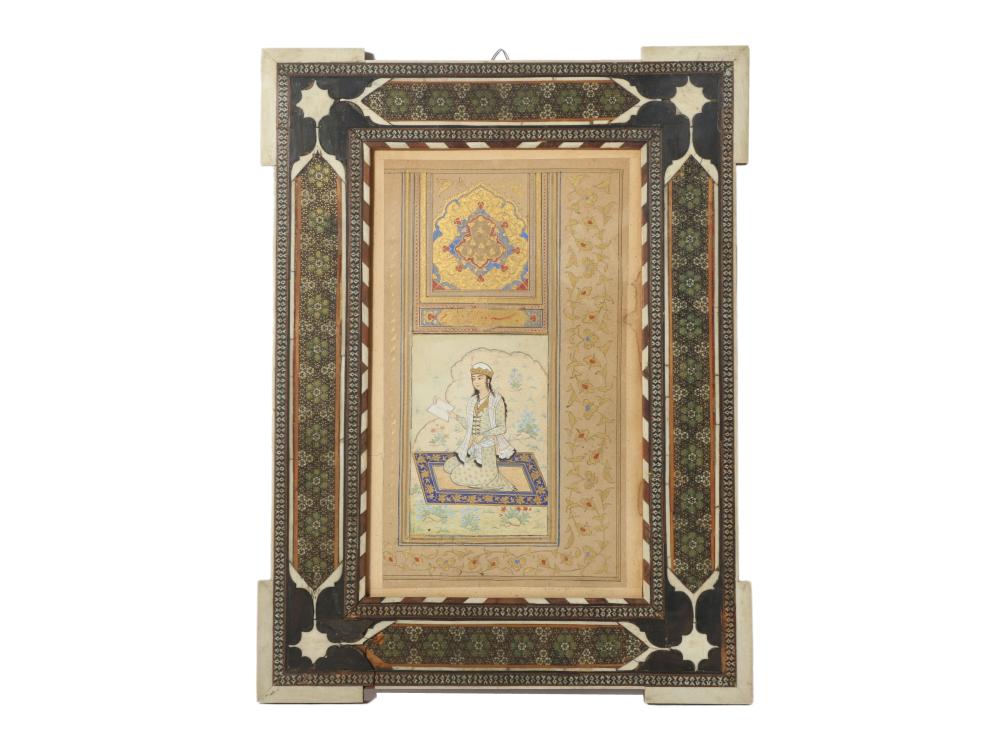 INDO PERSIAN ILLUMINATED GOUACHE