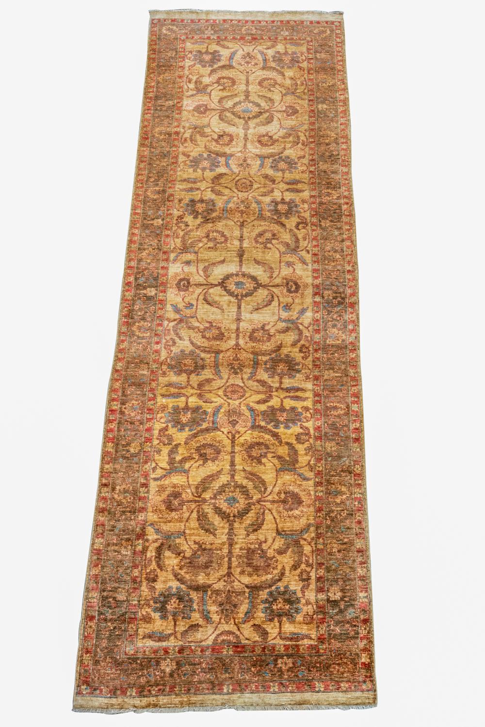 INDO-PERSIAN RUNNERwool; 4'1" x