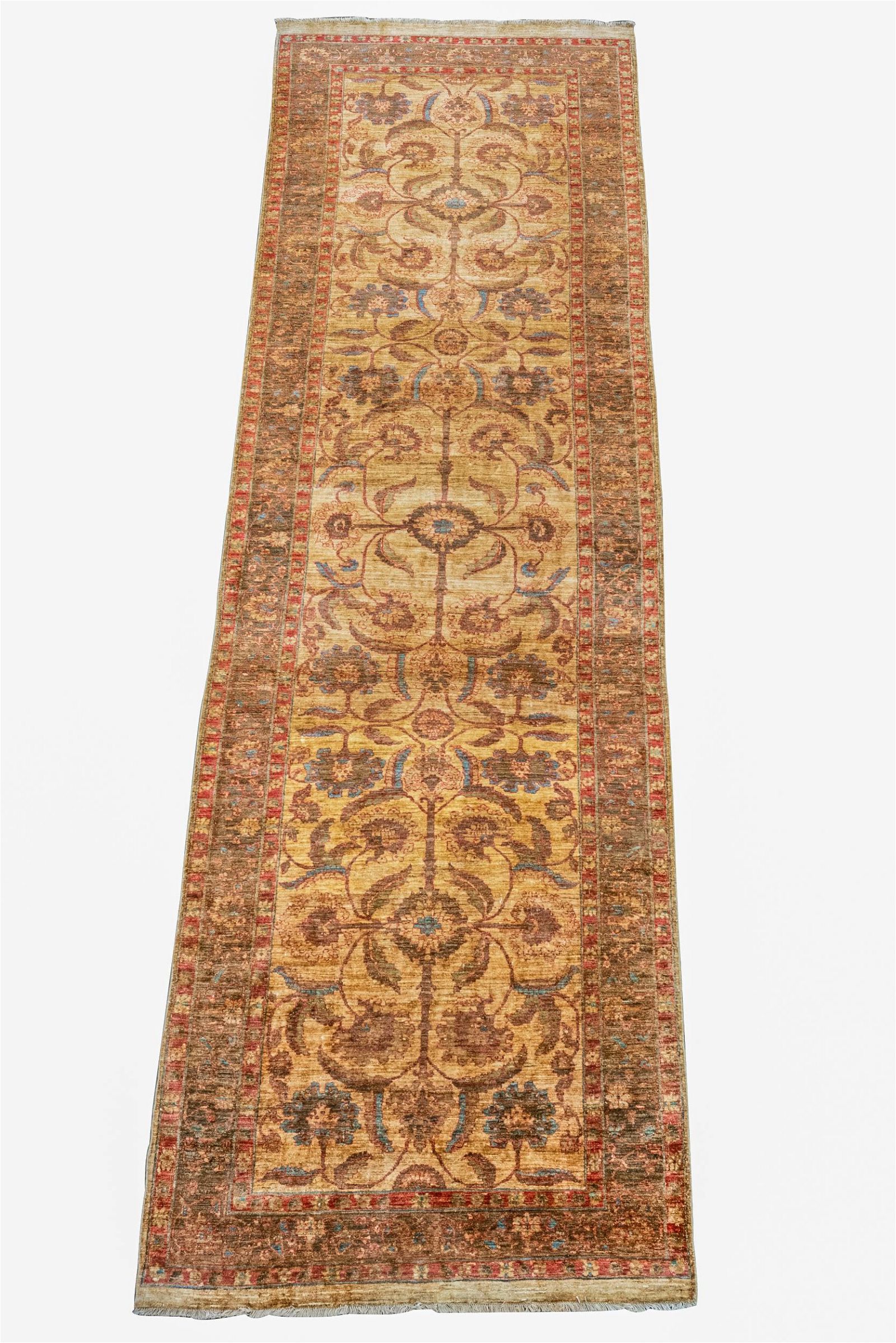 INDO-PERSIAN RUNNERwool; 4'1" x