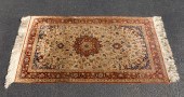 INDO-PERSIAN SILK ON SILK RUG