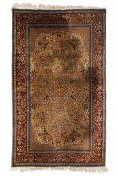 INDO-PERSIAN THROW RUGdepictin