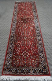 INDO-SAROUK RUNNER, 9 FT 11 IN