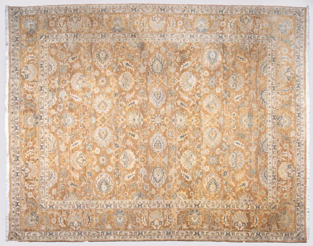 INDO-TABRIZ DESIGN WOOL RUG 9'2"