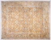 INDO-TABRIZ DESIGN WOOL RUG 9'