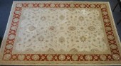 INDO-TABRIZ IVORY GROUND RUG,