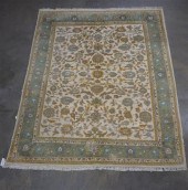 INDO-TABRIZ IVORY GROUND RUG (