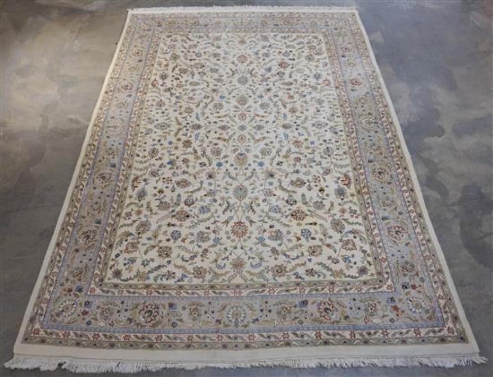 INDO-TABRIZ RUG, 13 FT 10 IN X 9 FT