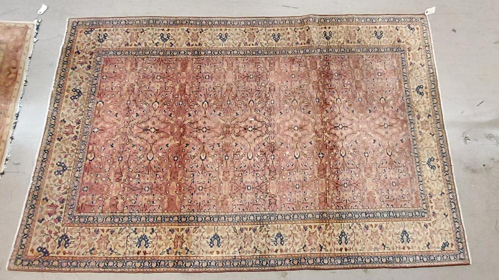 INDO-TABRIZ RUG, 7 FT 4 IN X 4 FT 9