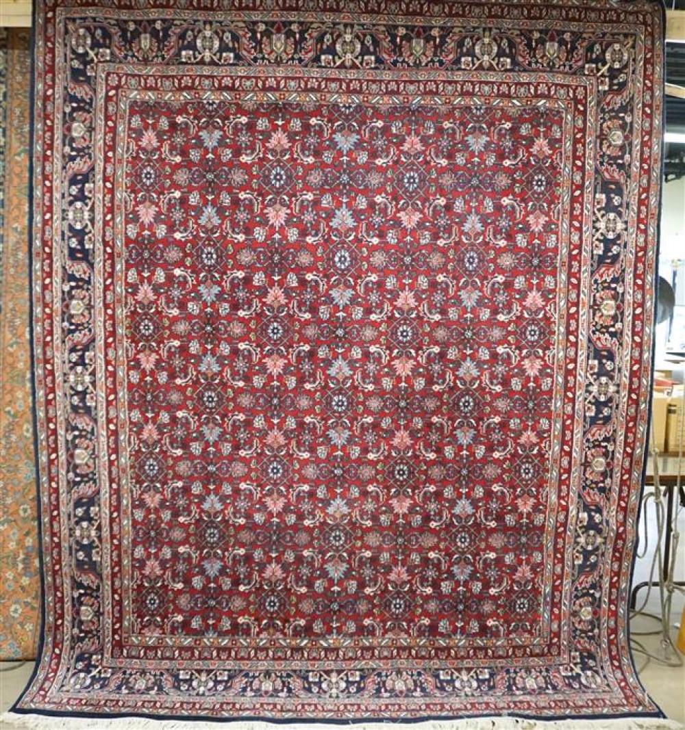 INDO-TABRIZ RUG, APPROX 10 FT X 8