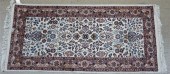 INDO-TABRIZ SCATTER RUG, 4 FT