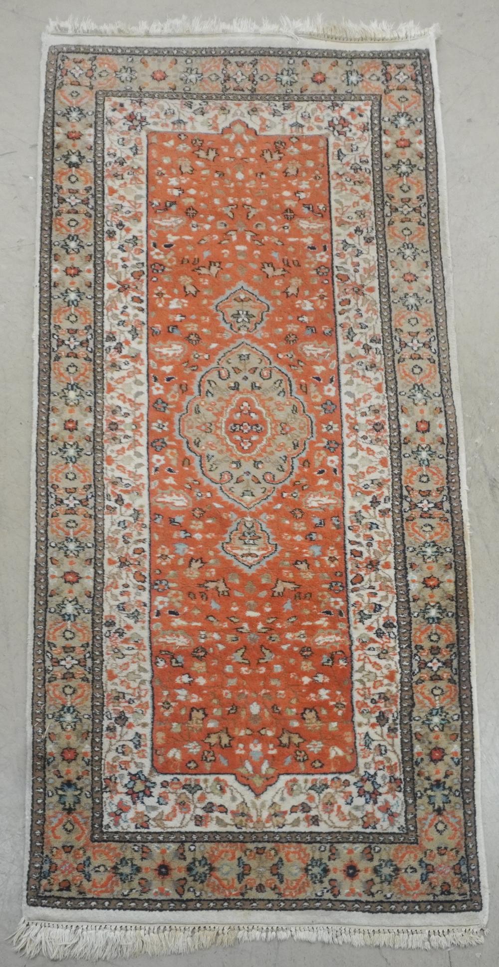 INDO TABRIZ SCATTER RUG, 6 FT X 2
