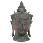 INDO THAI GREEN BRONZE BUDDHA