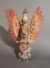 INDONESIAN CARVED AND DECORATE
