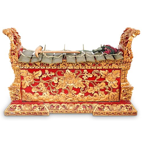 INDONESIAN CARVED GILT WOOD