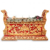 INDONESIAN CARVED GILT WOOD GA