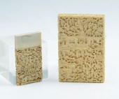 INDONESIAN CARVED IVORY HANDLE