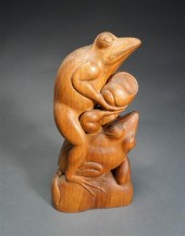 INDONESIAN CARVED WOOD FIGURE