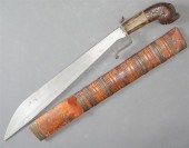 INDONESIAN CARVED WOOD HANDLED