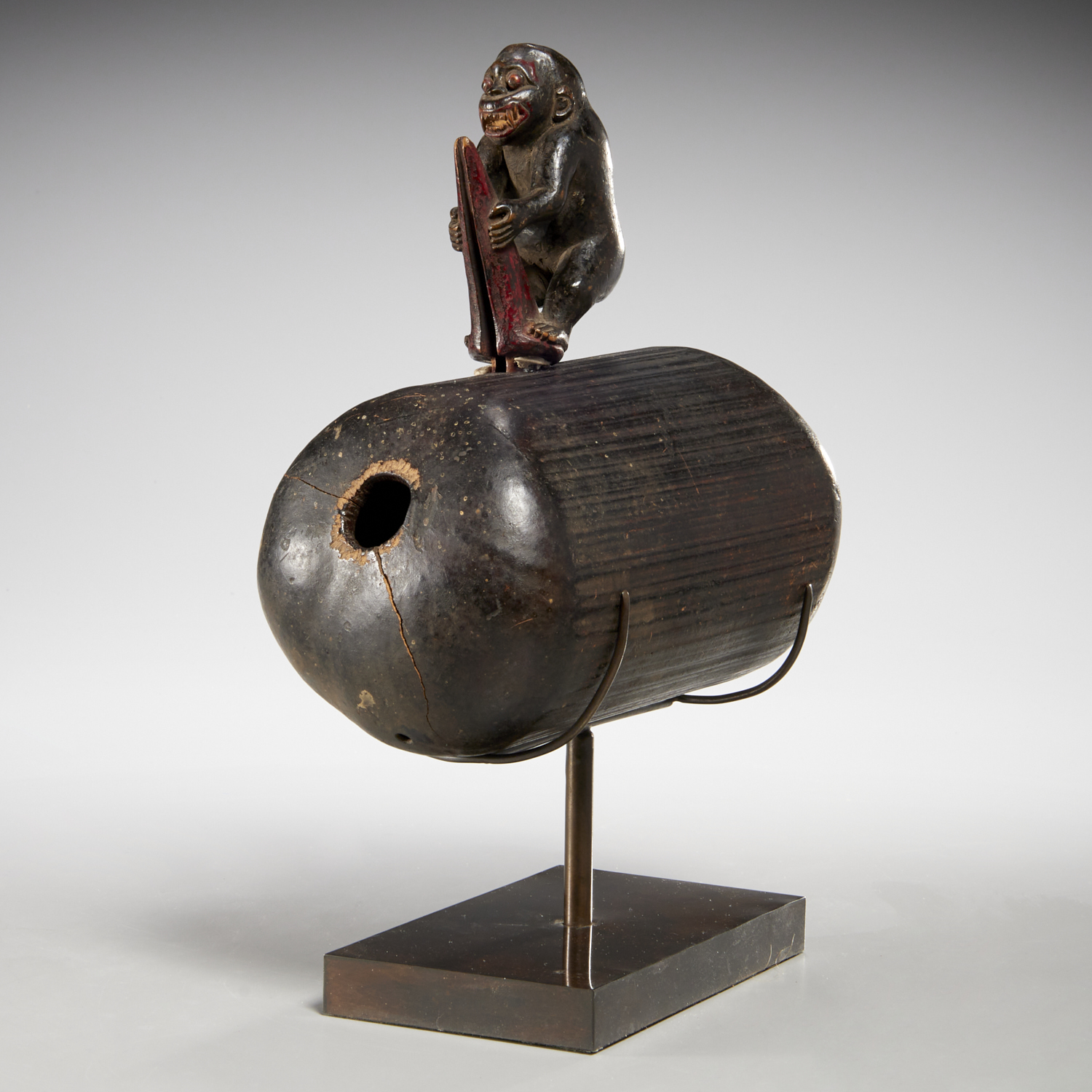 INDONESIAN CARVED WOOD MONKEY