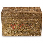 INDONESIAN GILT WOOD TRUNKDESC