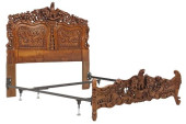 INDONESIAN HAND-CARVED MAHOGAN